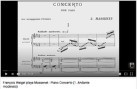 Massenet : Concerto (1. Andante moderato)