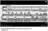 Mozart : Jeunehomme Concerto (2. Andantino)
