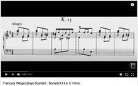 Scarlatti : Sonata K.15 in E minor